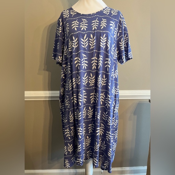 Gudrun Sjoden Blue and White Midi Dress - Picture 5 of 5